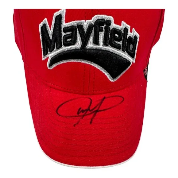 Mayfield NASCAR Dodge Chase Authentics Red Hat Cap Signed‎